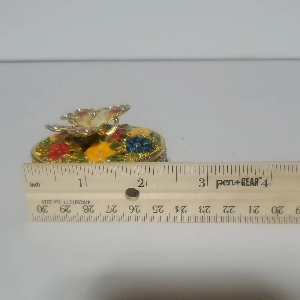 Floral Butterfly Jewelry Box - Picture 9 of 9